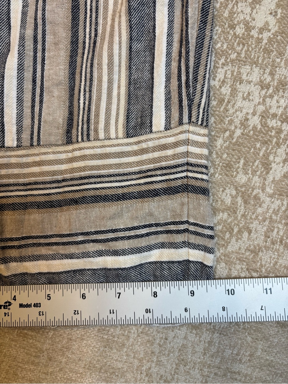 Casa Cabana Striped Linen Wide Leg Crop Pants Medium EUC
. - Picture 2 of 13